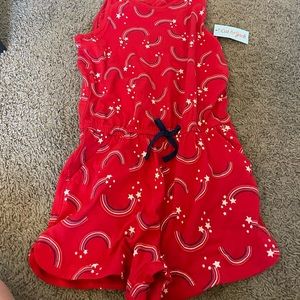 Kids Girls 4th of July romper